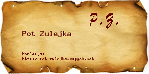 Pot Zulejka névjegykártya